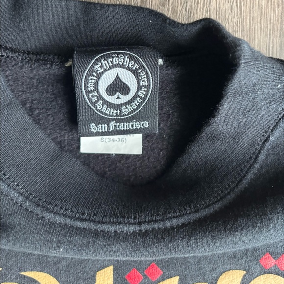 Thrasher Arabic Script Crewneck Sweatshirt Sz.S - Picture 4 of 4
